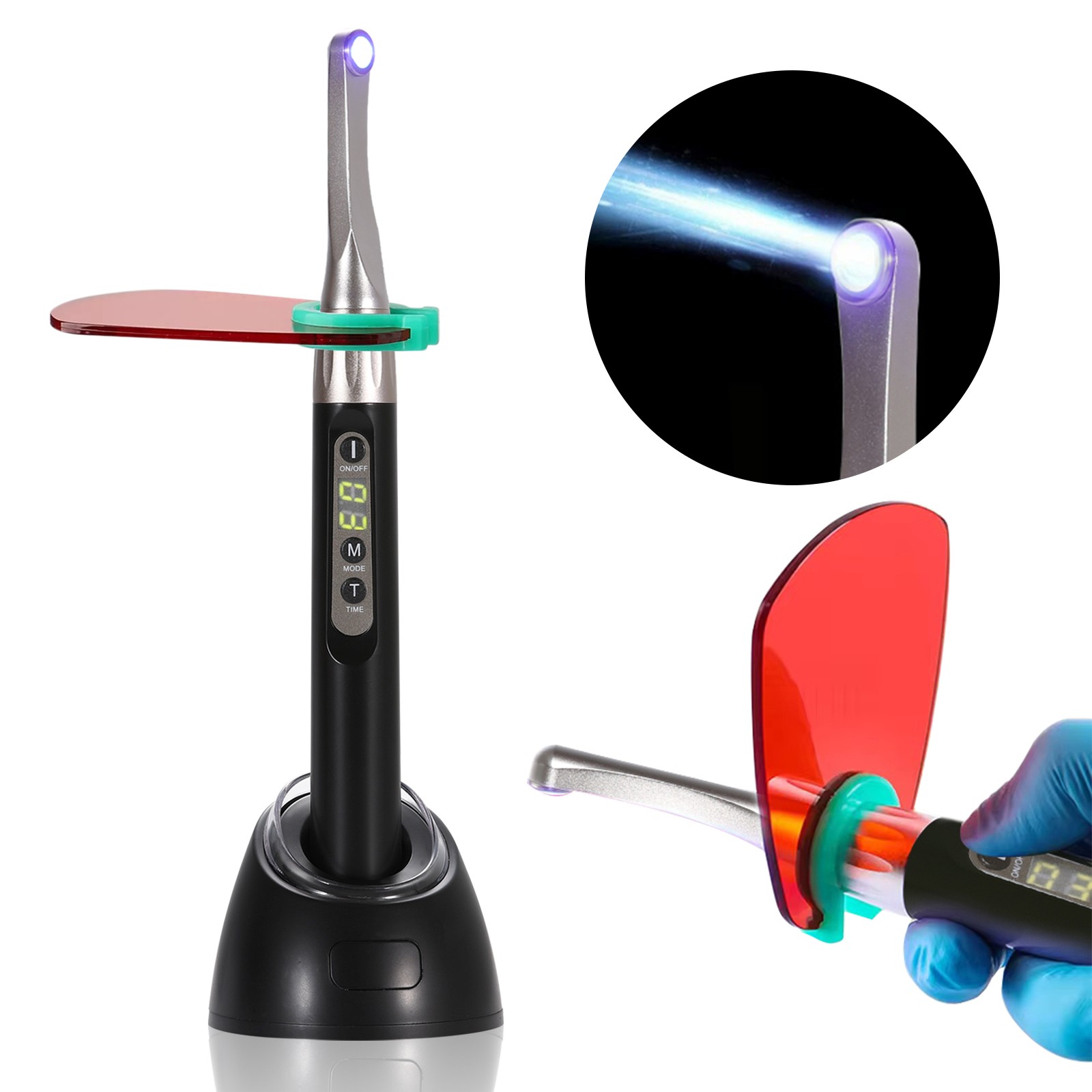 Woodpecker Style Dental Curing Light 1Sec Cure Lamp iLED Wide Spectrum 2500mw/c㎡
