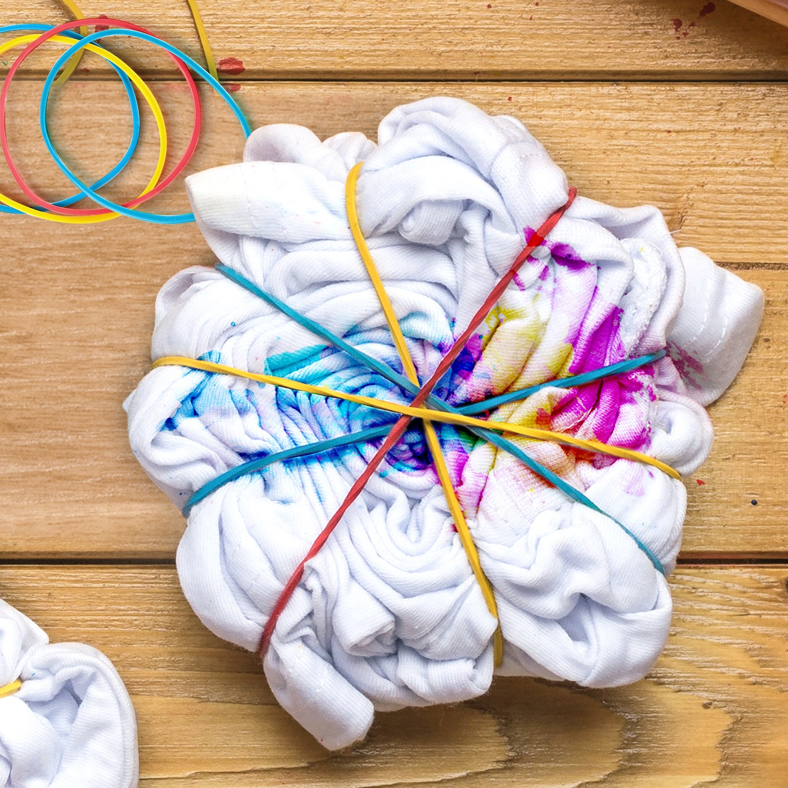 600PCS Large Rubber Bands Heavy Duty Elastic Long Rubber Bands 4 Assorted Colors