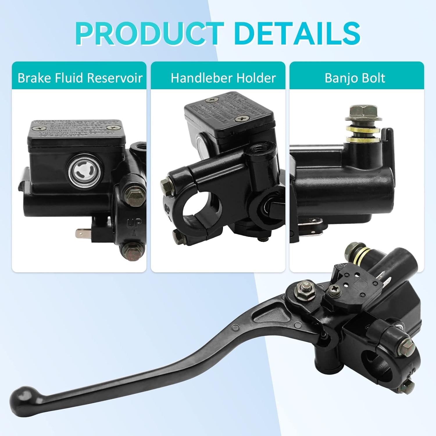 7/8" Right Brake Master Cylinder for Honda Recon 250 TRX250TE/TM 2x4 1997-2002