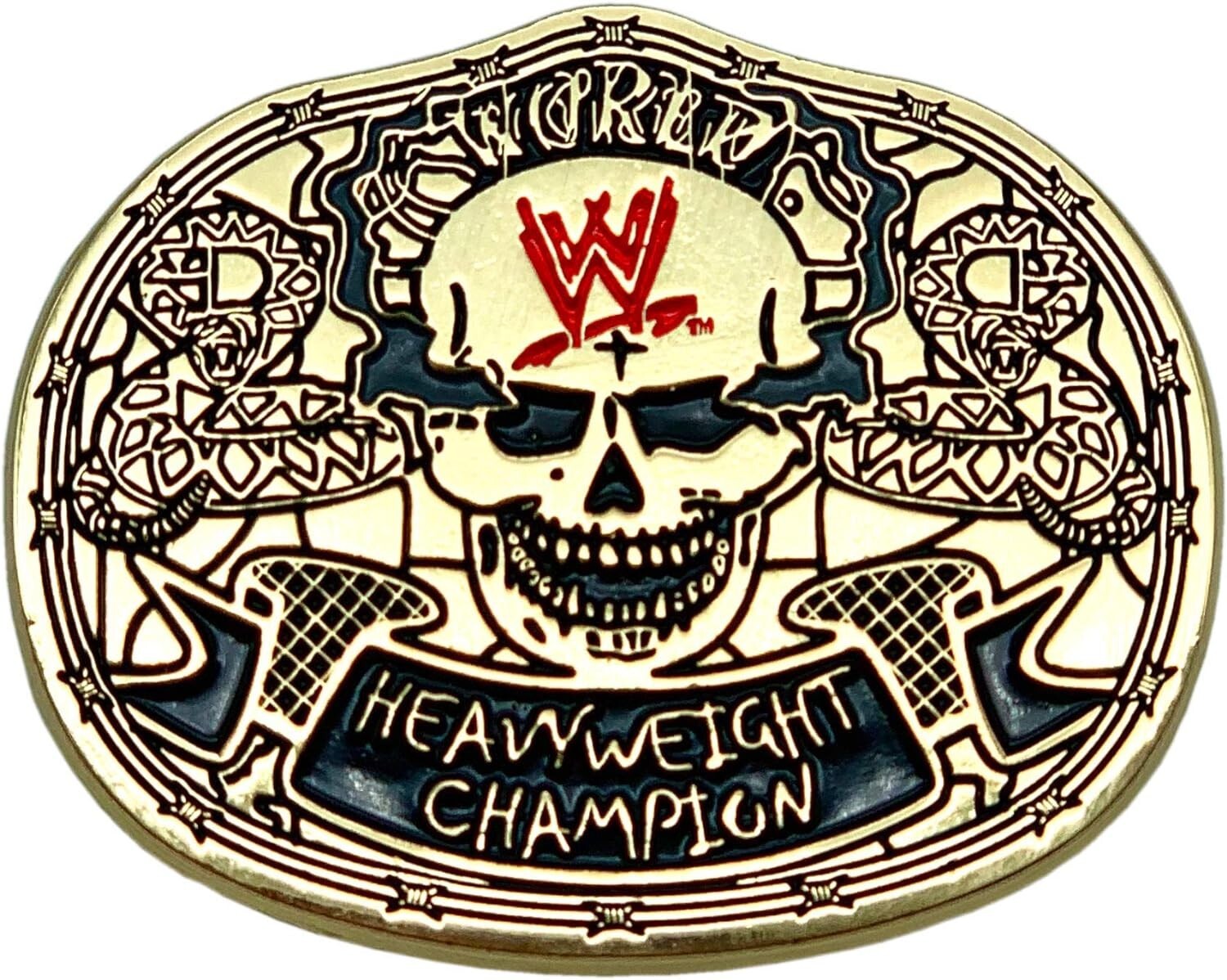 WWE Smoking Skull World Heavyweight Championship Pin, Loot Crate Slam Crate 2017