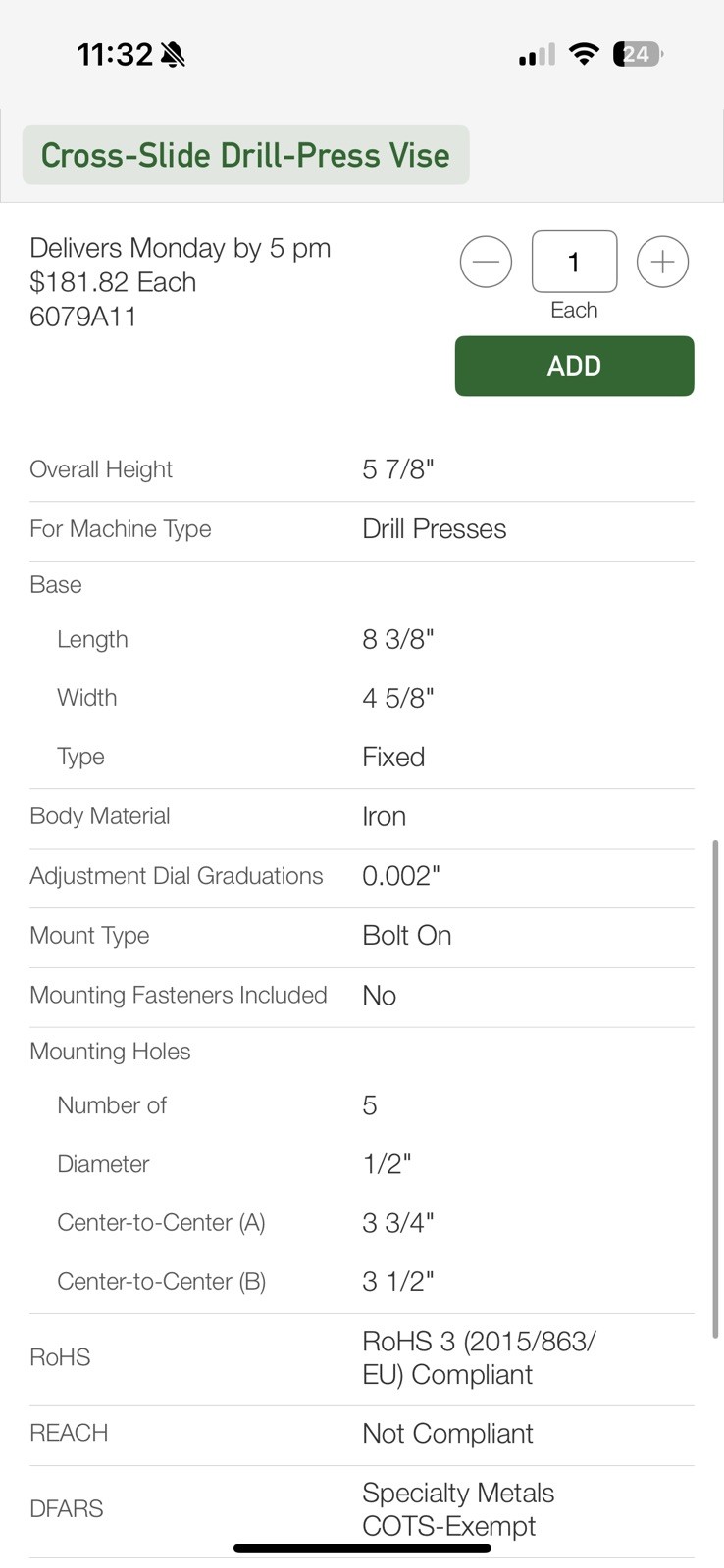 Cross Slide Drill Press Vise