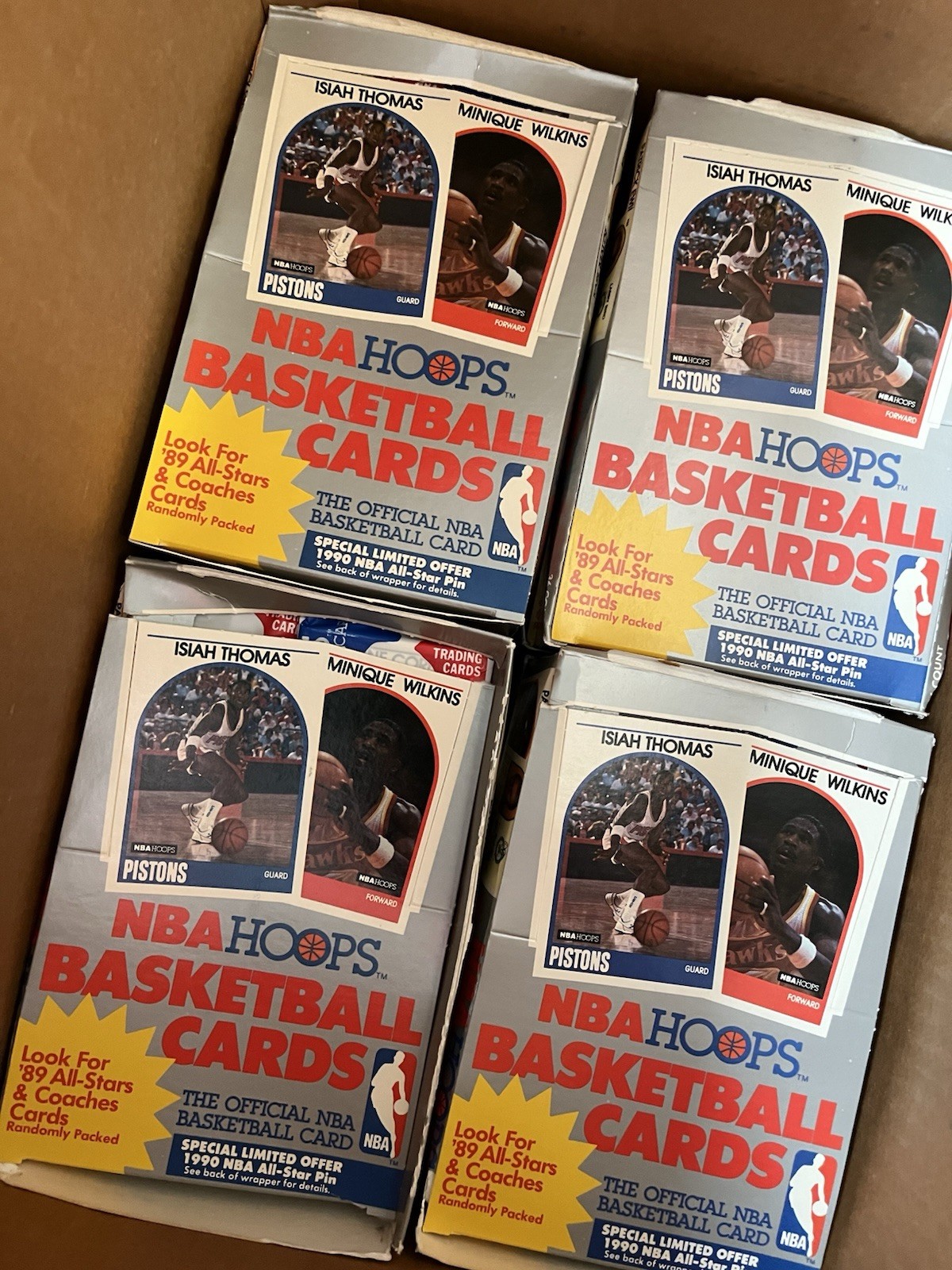 1 Box (2nd layer) FASC 1989 Series 1 NBA HOOPS 36 sealed packs (Jordan cover)