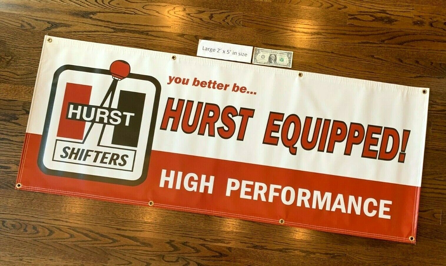 HURST SHIFTER Garage Banner Sign (Large 2'x5')