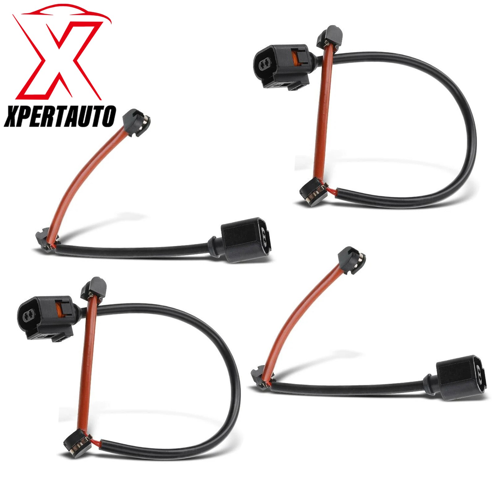 For Porsche Cayenne Panamera 10-17 4pcs Disc Brake Pad Wear Sensor Front & Rear