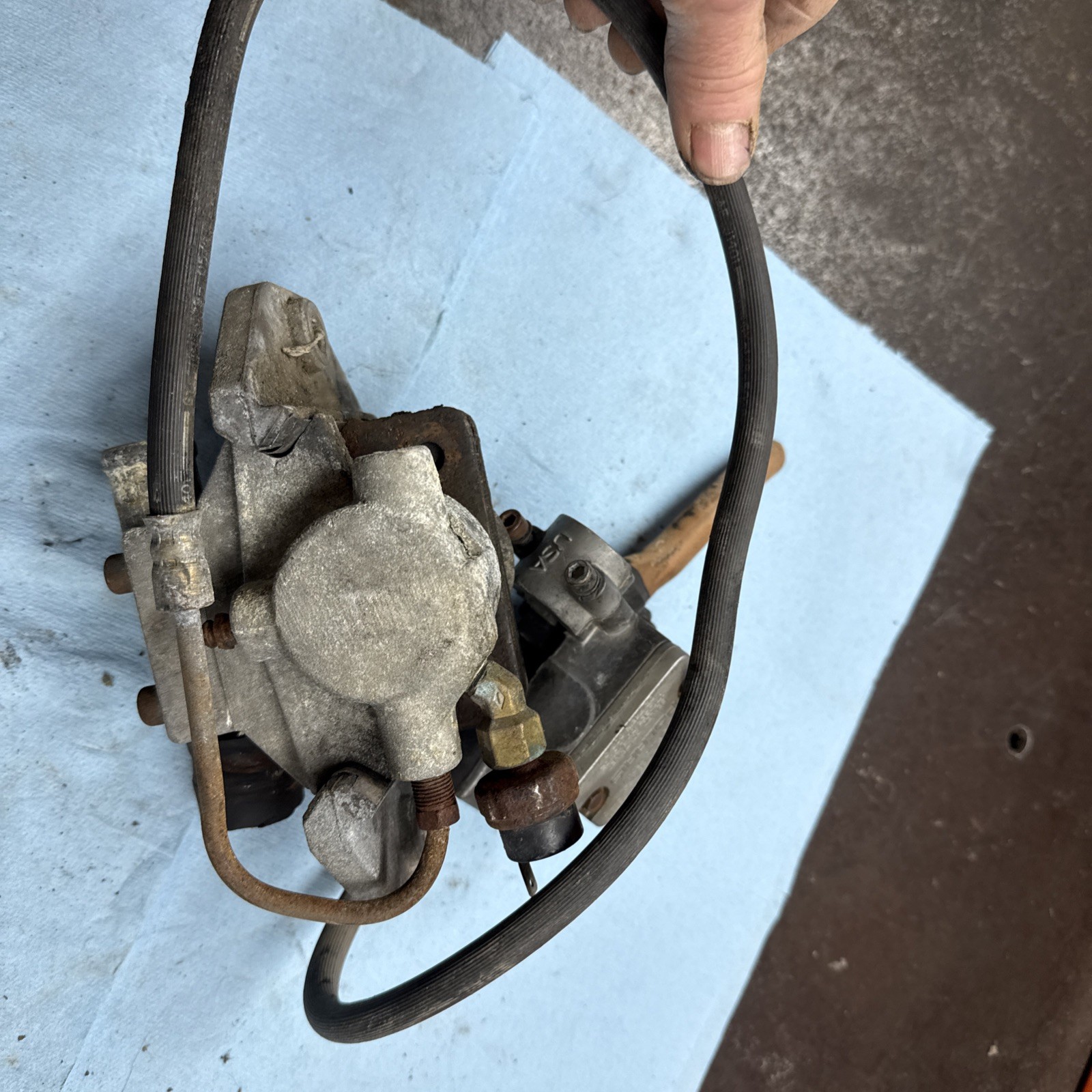 1995 Polaris Storm 800 Triple Snowmobile, Brake Caliper, Master Cylinder Good