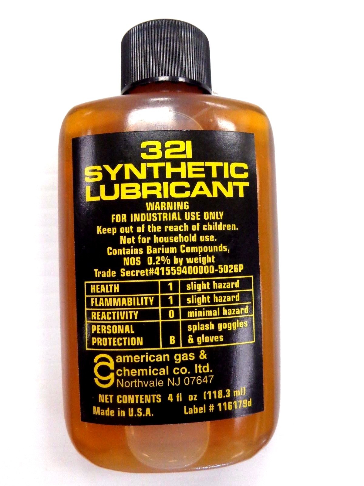 TSI 321 Synthetic Lubricant Reel Oil / Bearing Oil - 4 Oz Bottle w/ Dropper Cap