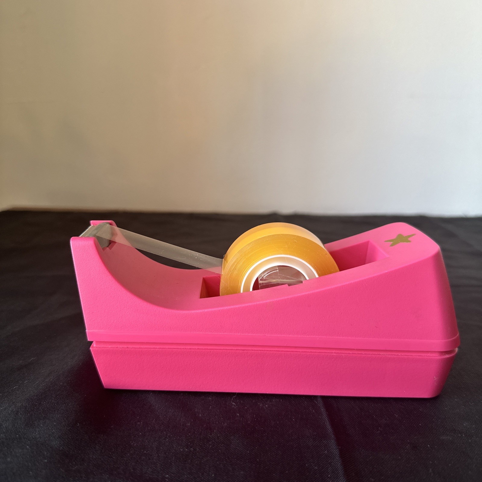 Vintage Scotch Tape Desk Dispenser Carnation Pink Weighted C-38 3M y2k office