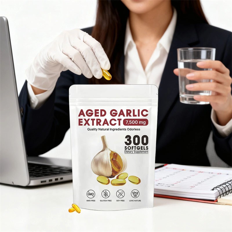 Elare Aged Garlic Extract, 300 Softgels, 7500mg Odorless Heart & Immune USA Hot