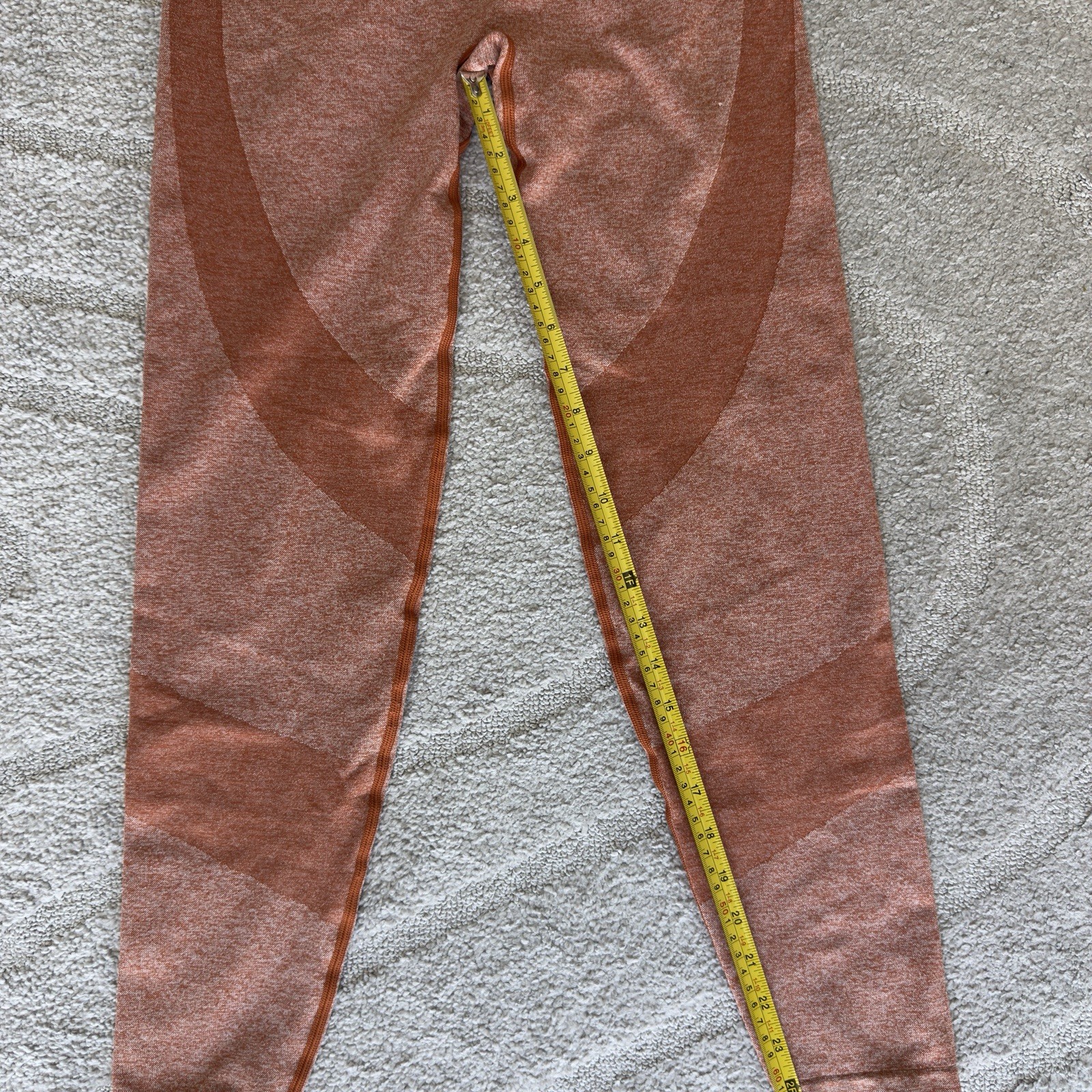 Victoria’s Secret Pink Orange Seamless Tight Active Leggings Size Medium And Top