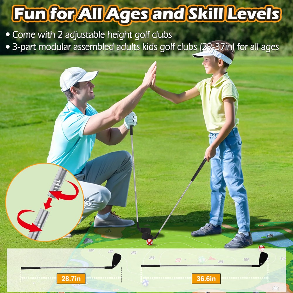 Golf Chipping Game Battle Golf Play Set for Kids Adults Indoor Outdoor Backyard