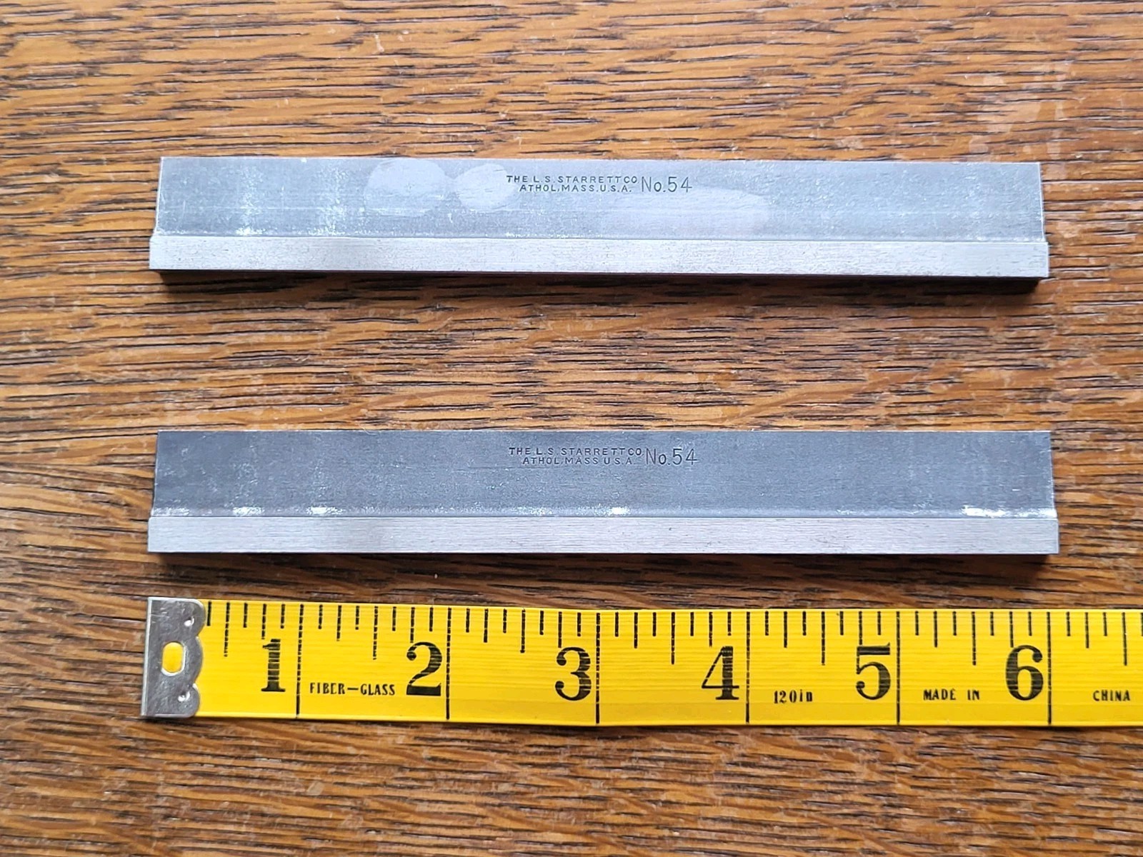 (2) Vintage L. S. Starrett No. 54 6" Hold Downs Machinist Tools USA