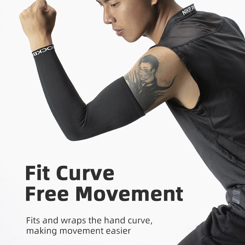 ROCKBROS Sports Arm Warmers Breathable Soft Elasticity Windproof Fleece Sleeves