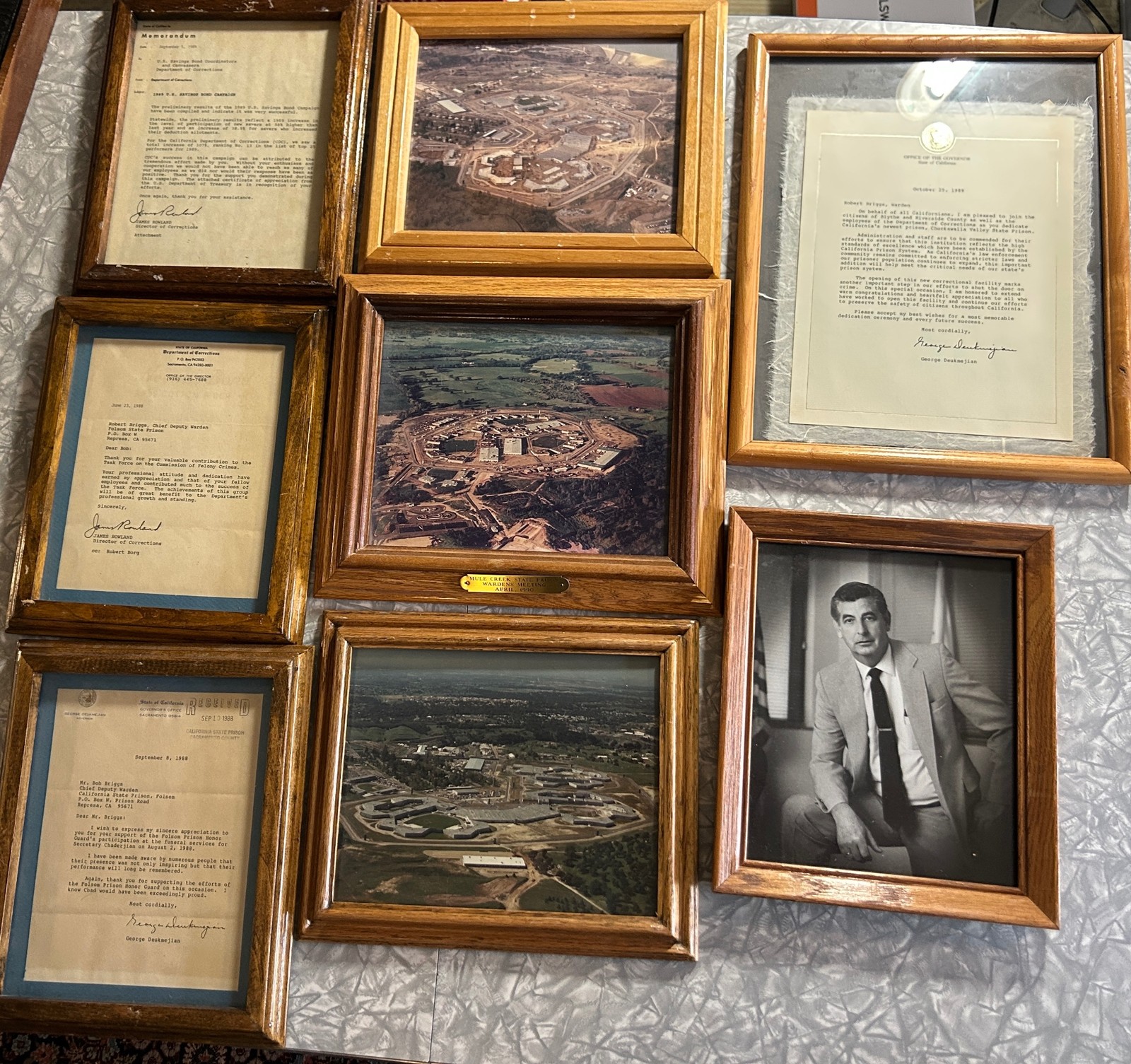 FOLSOM PRISON WARDEN ESTATE LOT BADGES FIRE CAMP PHOTOS WANTED POSTERS AWARDS ++