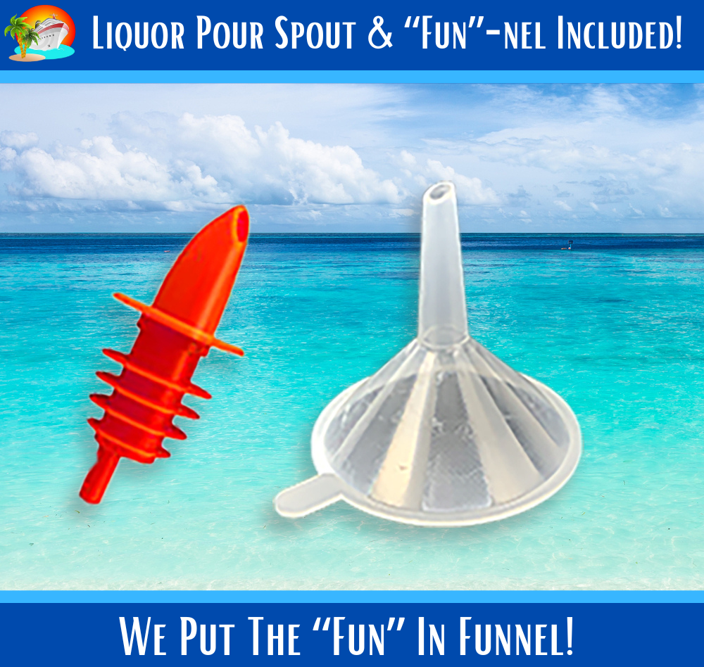 Cruise Flask Kit Rum Runners For Cruise Sneak Alcohol Liquor Bag Smuggle Booze