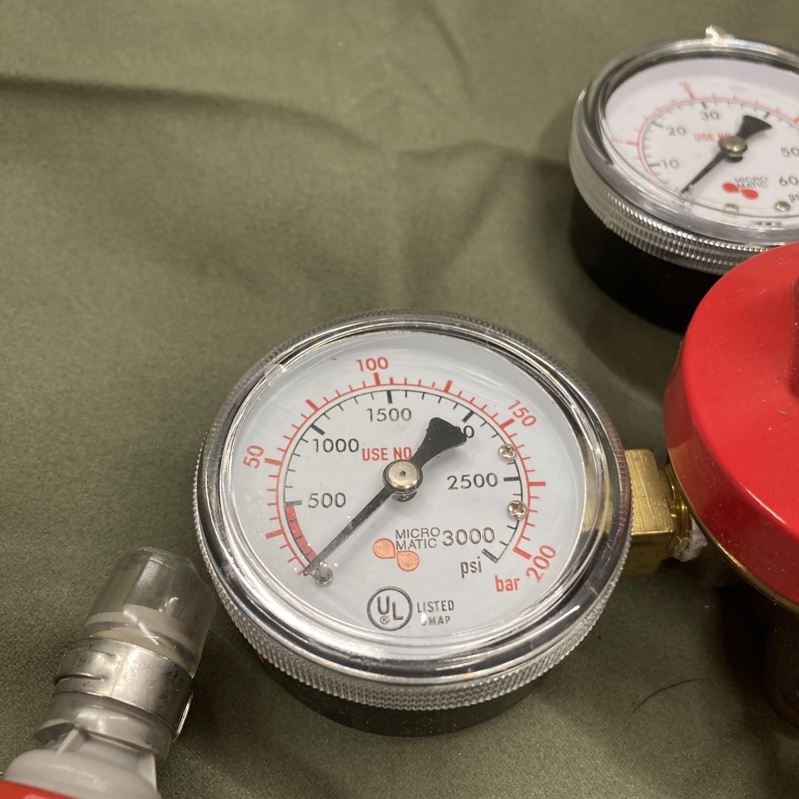 Micro Matic 842 CO2 Gas Regulator Primary Low Pressure 0-60 2 Gauge