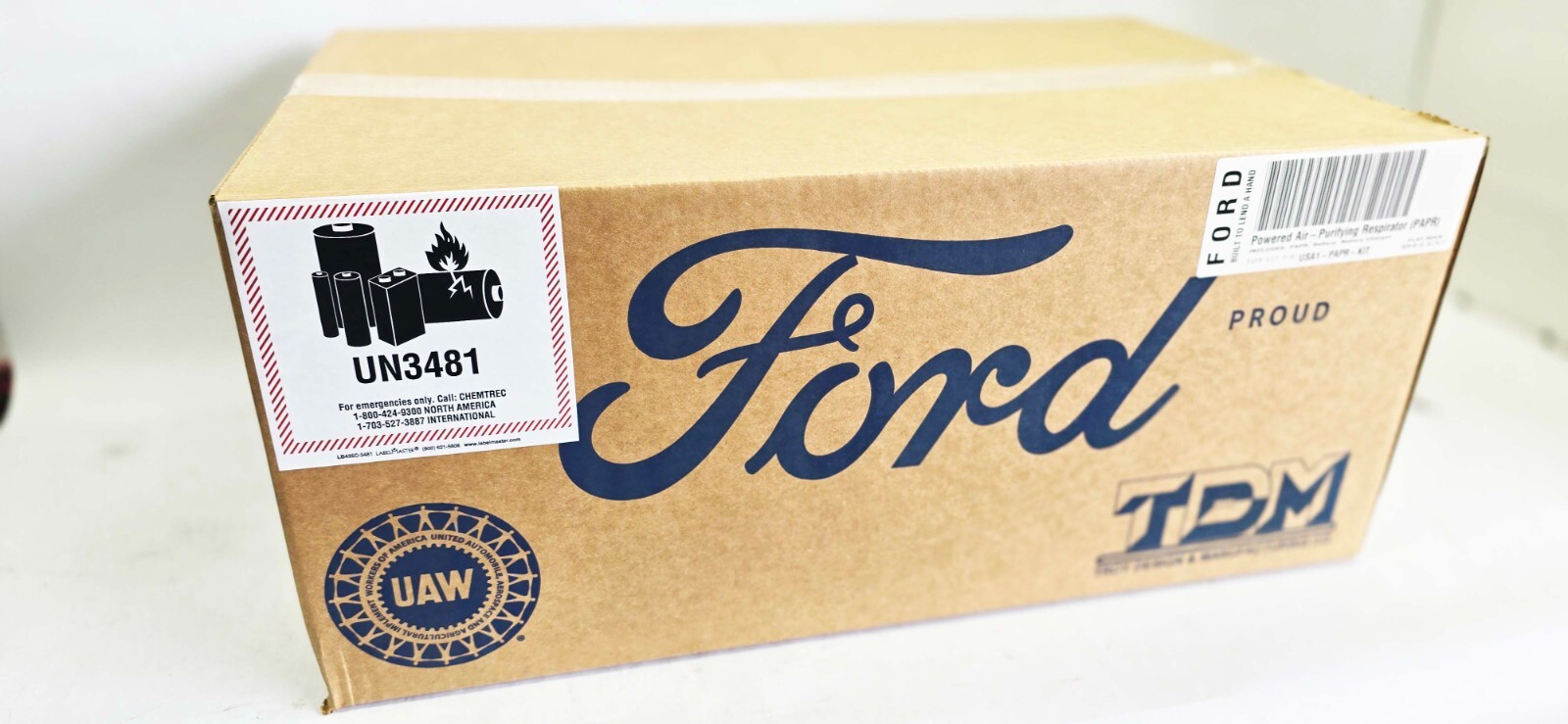 FORD 3M Powered Air Purifying Respirator PAPR USA1-PAPR-KIT