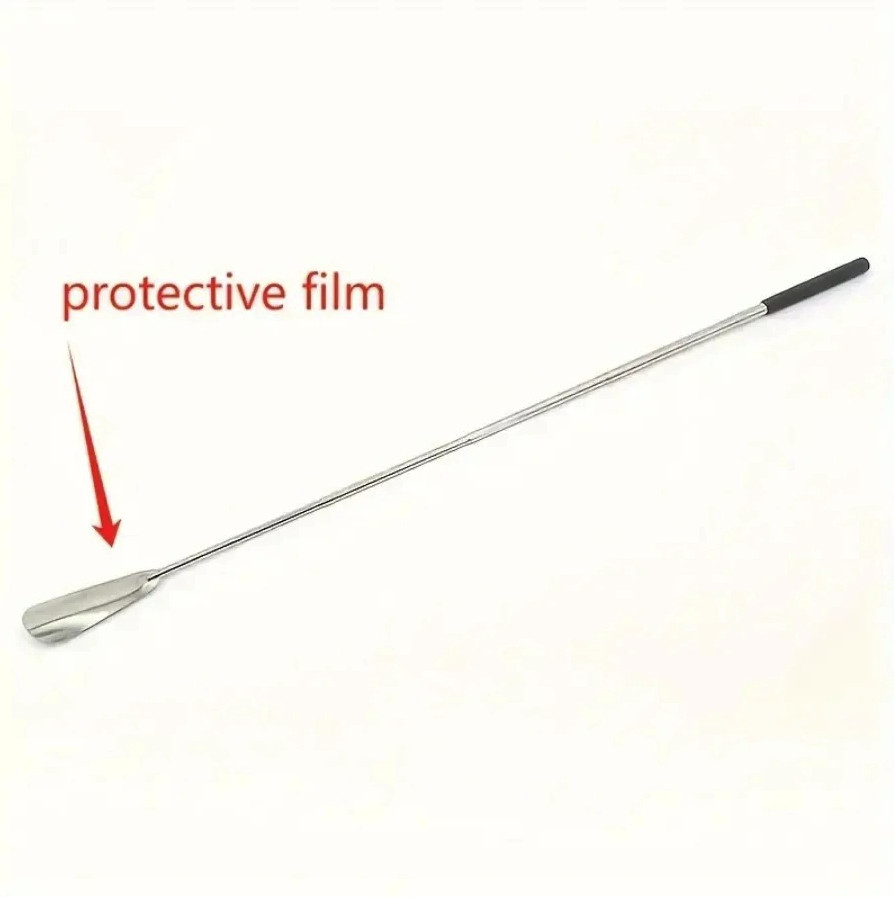 1pc Stainless Steel Retractable Shoe Horn Long Handle Shoe Helper - NEW