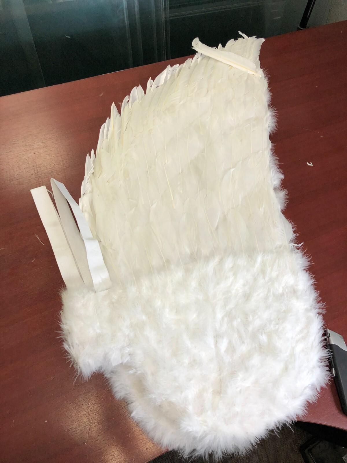 1394 Touch of Nature White Adult Angel Wings - 52" by 36"