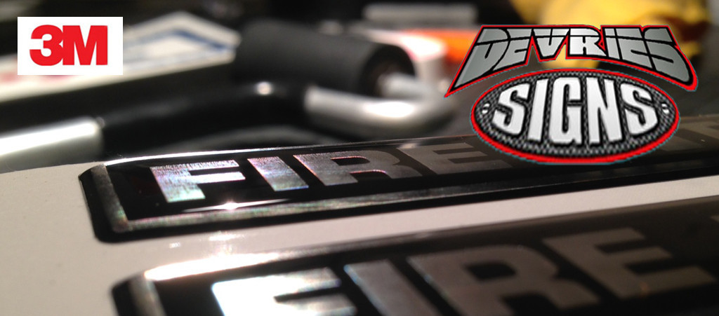 Domed FIRE INTERCEPTOR PURSUIT VEHICLE emblems fire fighter badges 3M