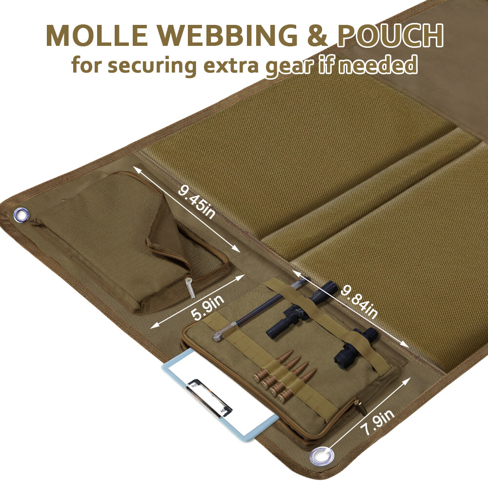 X-Large Shooting Mat Tactical Prone Padded Non-slip Pad Blanket Hunting Range