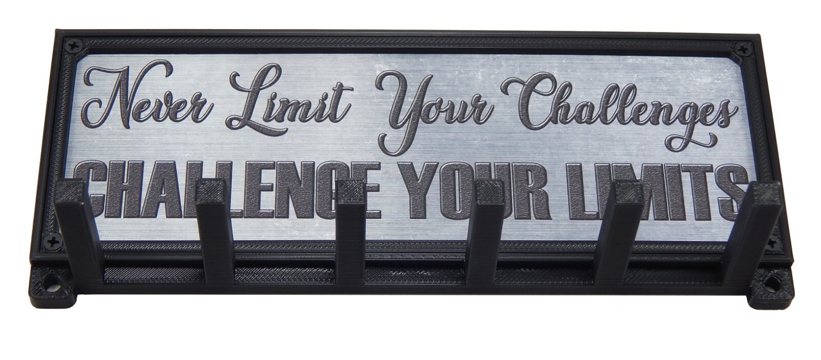 Challenge Your Limits Sports Race Medal Display Rack Holder Hanger Organizer
