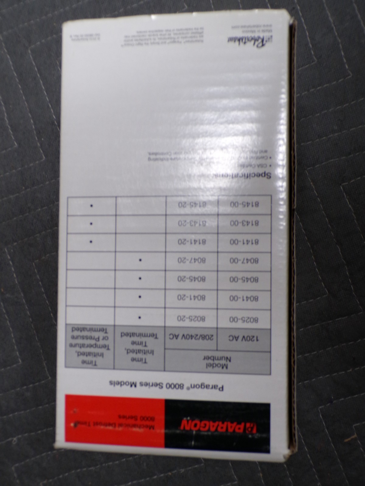 Paragon #8141-00 120 Volt Defrost Timer *NOS*