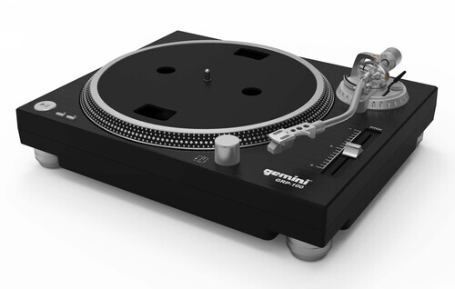 Gemini GRP-100 Belt Drive USB Turntable (2 Speeds 33/45) (Black) [New Turntable]