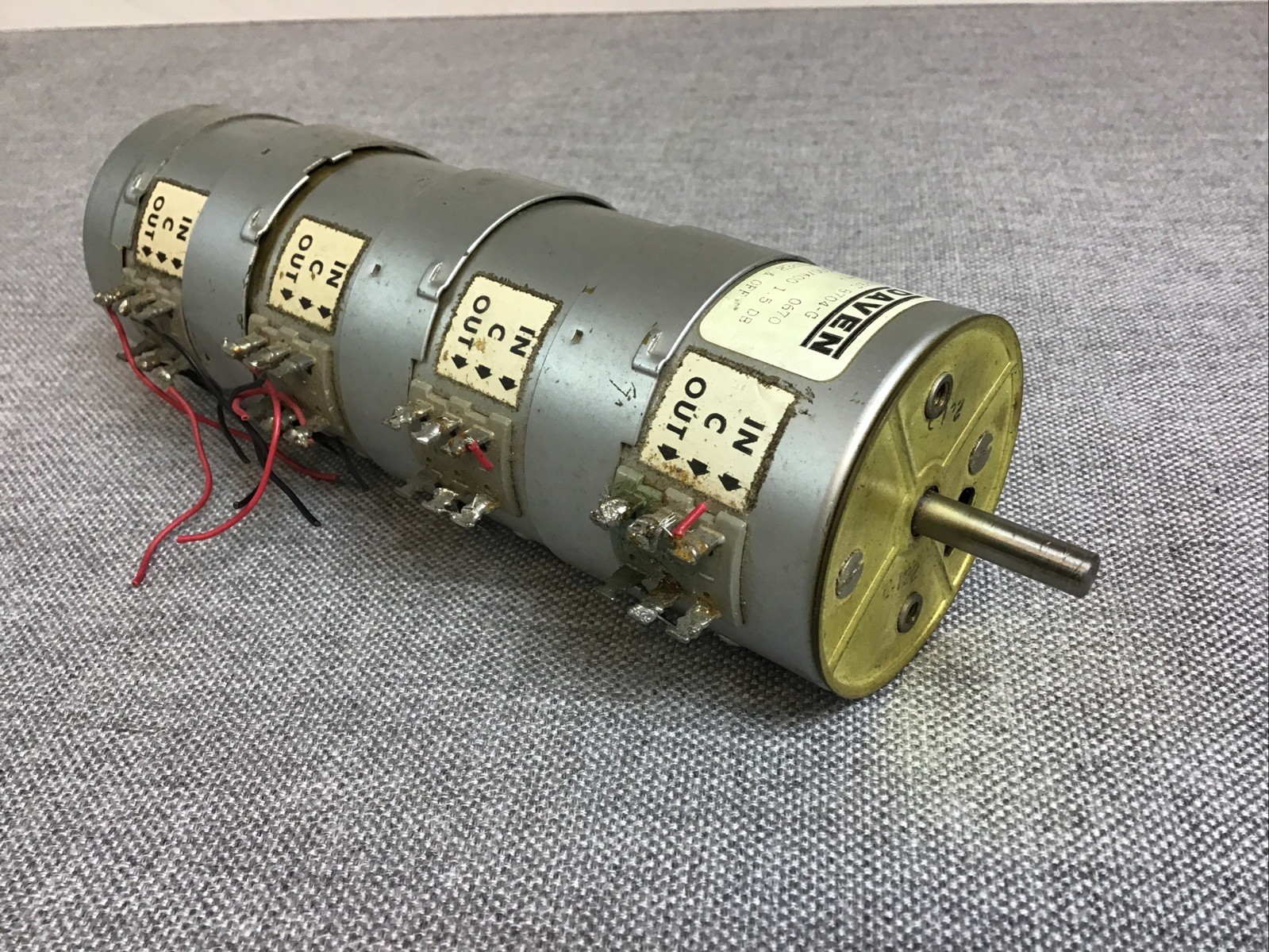 Daven SPEC 8704-G Quad “T” Audio Attenuator 600/600, 1.5 DB, Taper & off