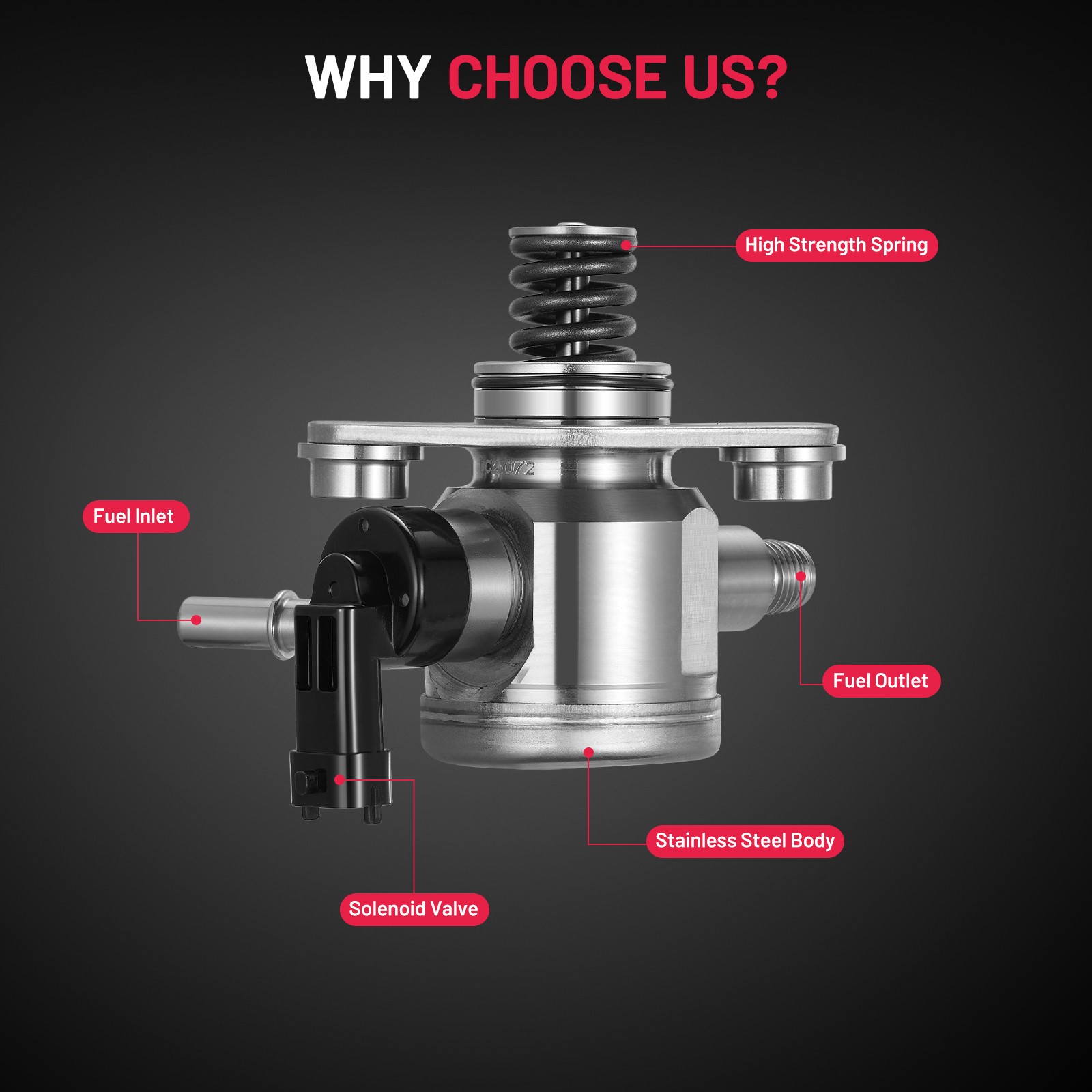 Chevrolet Equinox Malibu High Pressure Fuel Pump with Seal