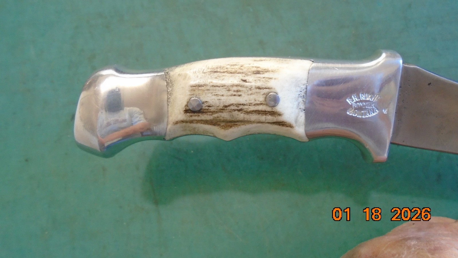 RH RUANA Bonner MT. M Stamp Hatchet / Leather Sheath 1962-1983 Unused Pristine