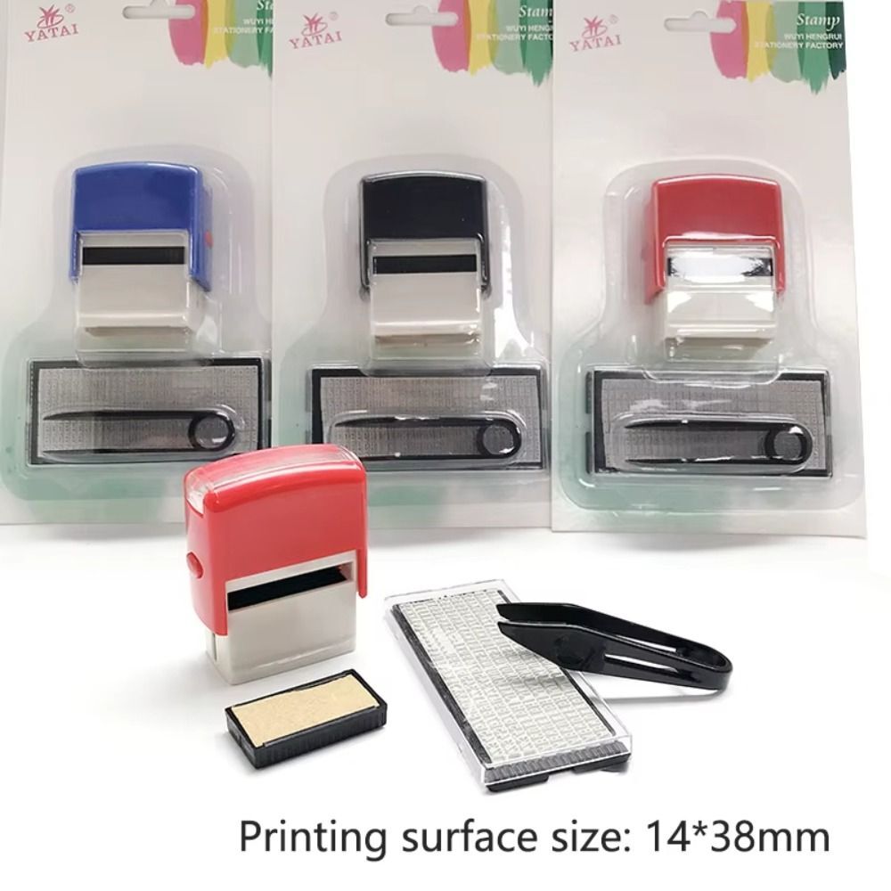 DIY Rubber Stamp Kit Custom Self Inking Business Address Name Number Letter