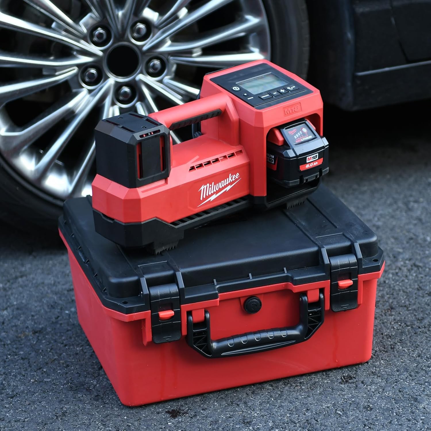 Air Compressor Case for Milwaukee Inflator: Waterproof Hard Cases for Milwaukee
