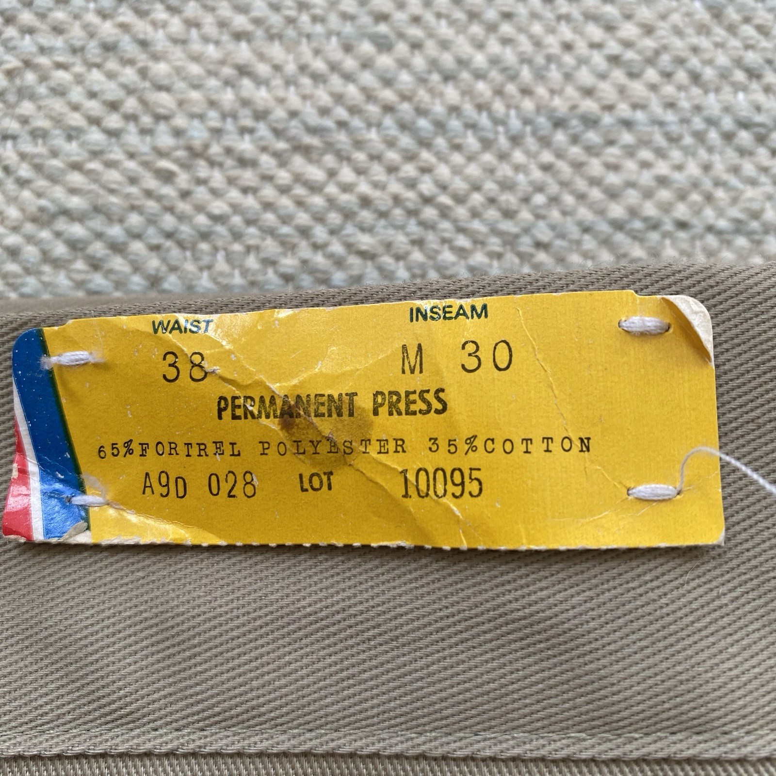 Vintage Big Yank Deadstock Magic Twill Work Pants 38x30 Khaki 70s Workwear Union