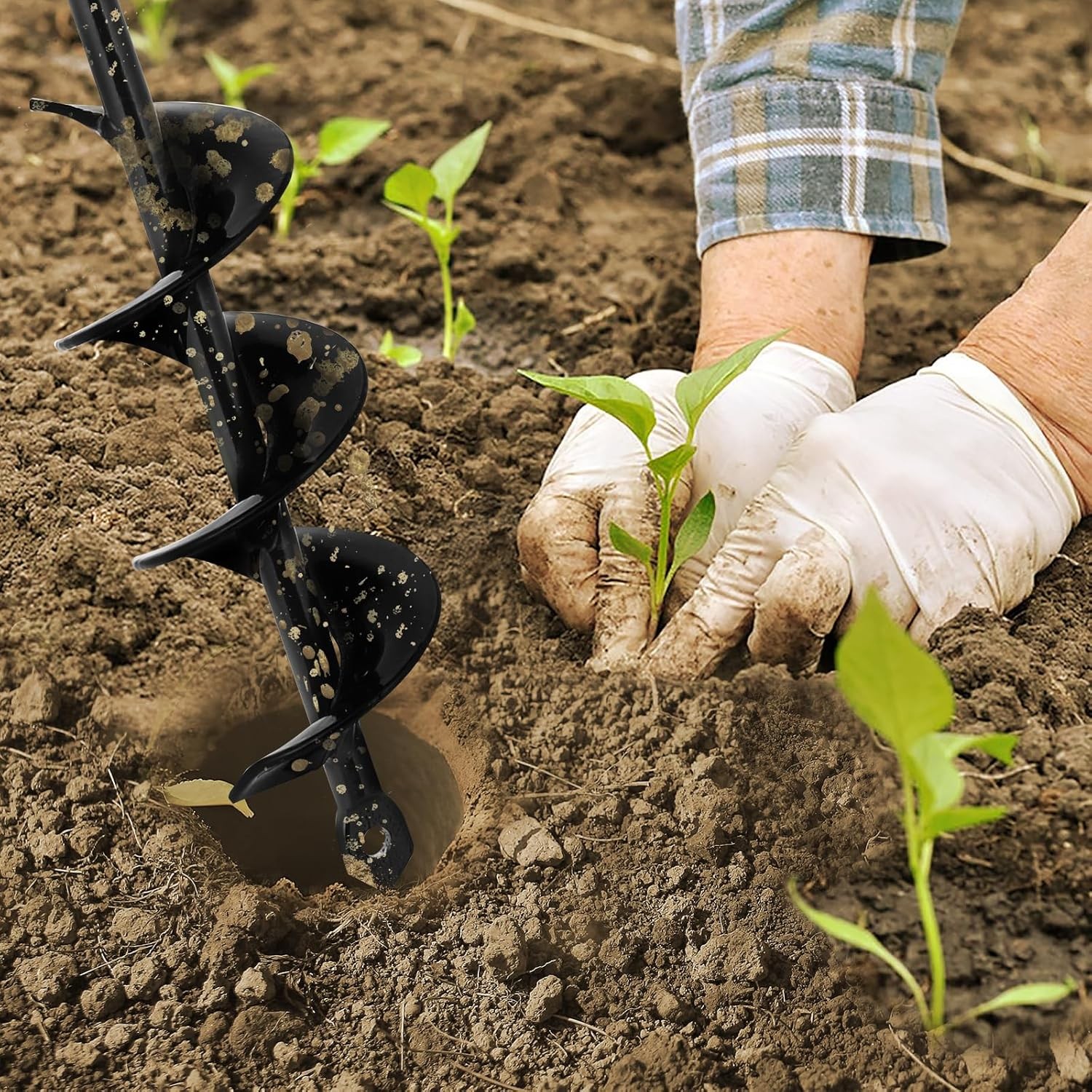 Garden Auger Drill Bit for Planting Bulbs, New, Free Shipping