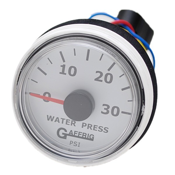 GAFFRIG SCLWPW WATER PRESSURE GAUGE WHITE FACE MARINE BOAT