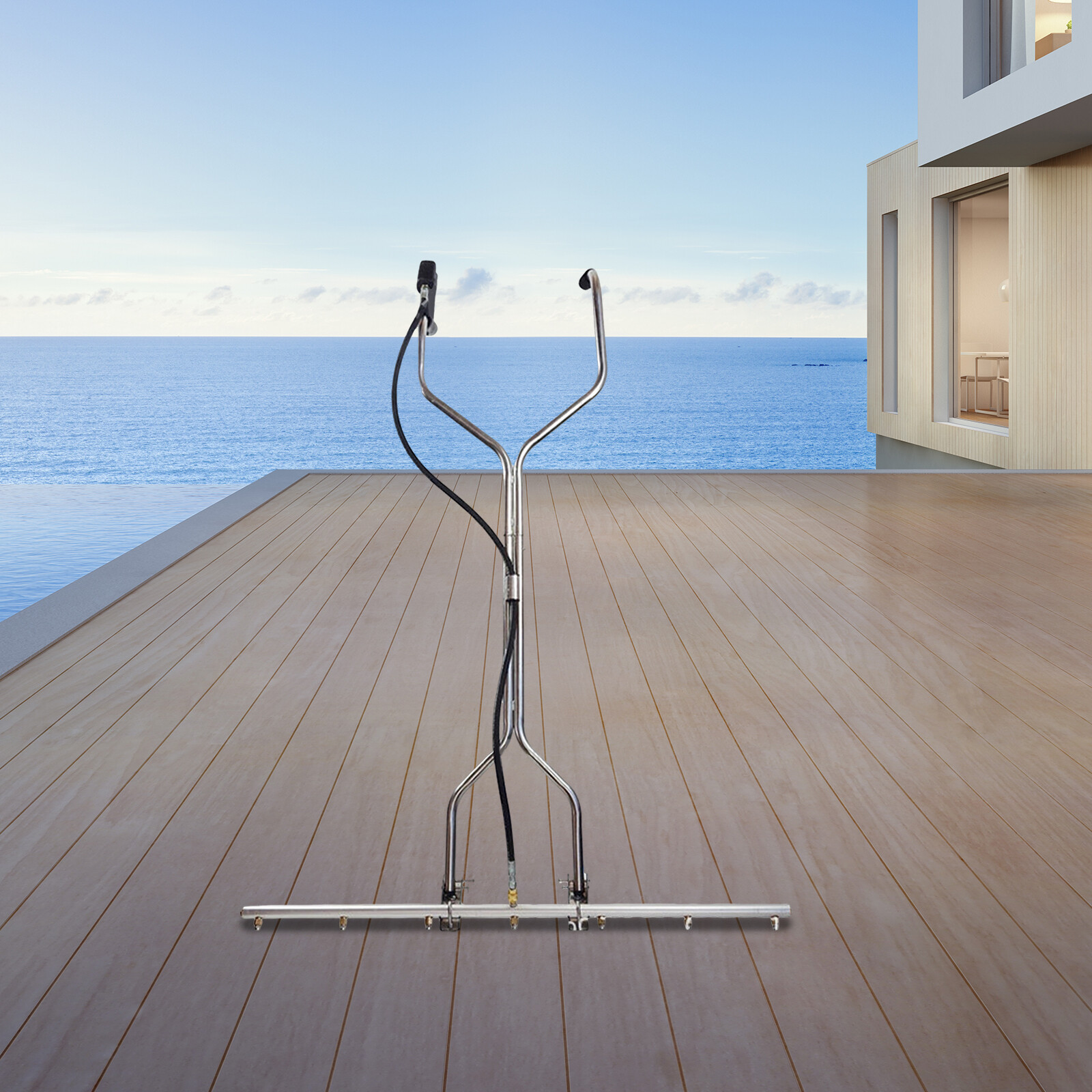 39" 7-Hole Water Broom For Hot and Cold Water Pressure Washer 100x160cm/39*63in