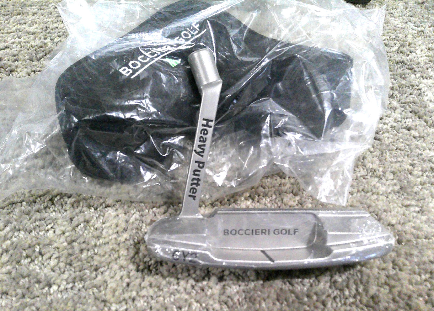 Boccieri Heavy Putter  CY2  Mid Weight  Head Only  New  w/ Cover