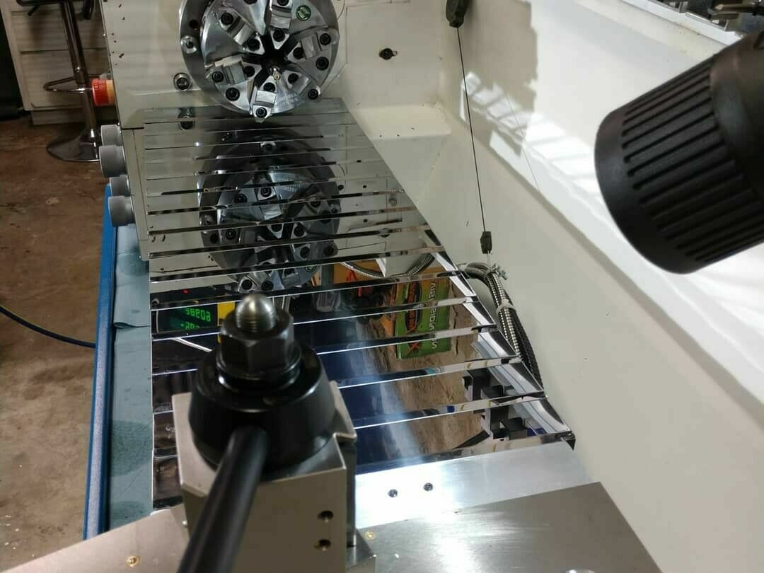 PM1228 lathe stainless steel armored protection cover,width 240 mm x Lmax 600 mm