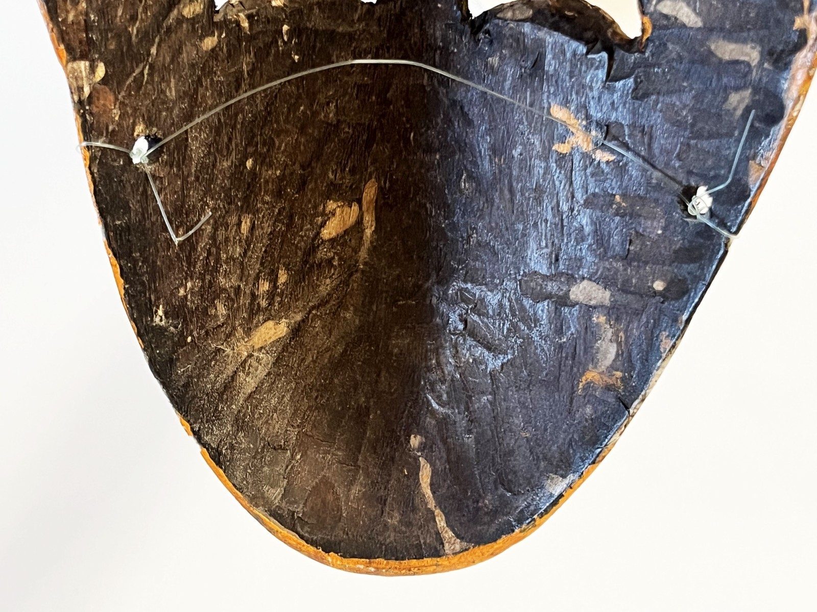 VTG MEXICAN GUERRERO FOLK ART HAND CARVED WOOD MORO CHINO CULTURAL DANCE MASK