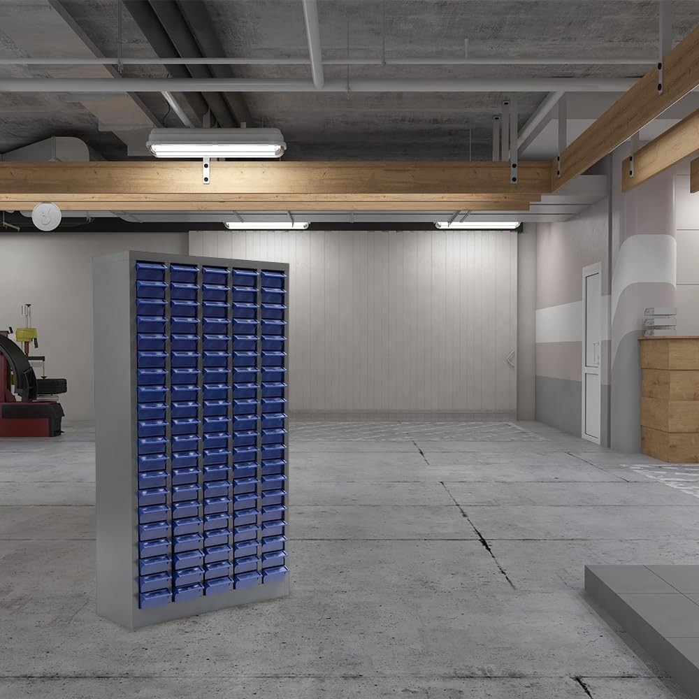 100 Drawers Parts Cabinet, Bolt & Nut Storage Hardware Tool Organization Shelves