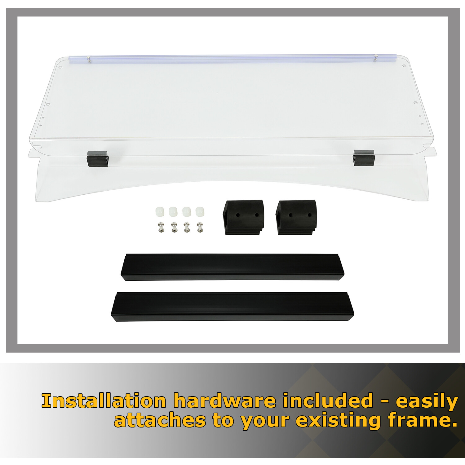 For EZGO TXT Clear Windshield For 2014- UP *New In Box Golf Cart Part*