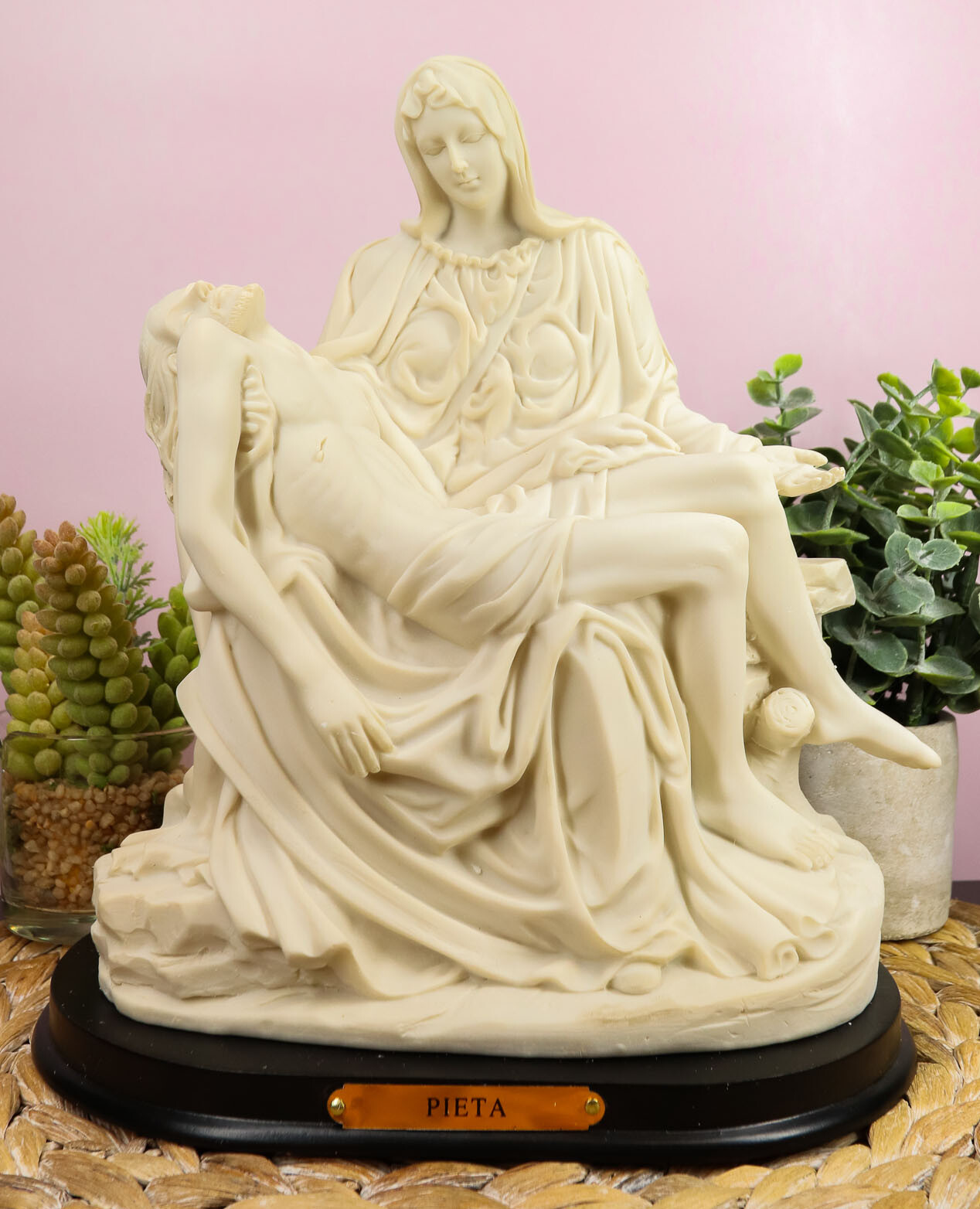 Ebros Michelangelo Vatican Reproduction of La Pieta Decorative Figurine 10.5"H