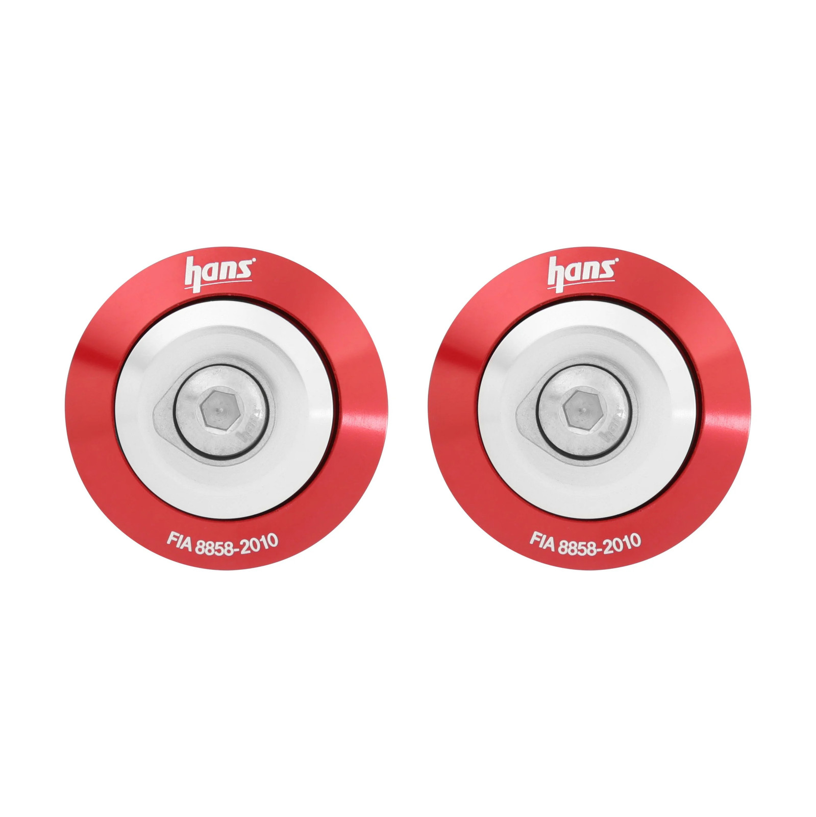 Stilo AK113111R HANS Helmet Anchor Attachment - Red - Pair