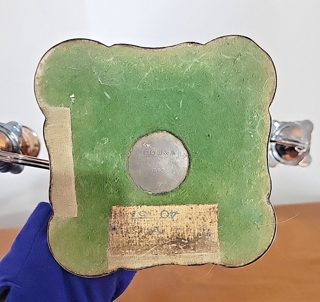 Gorgeous International Silver Co 3 Arm Silver Plated Candelabra 508