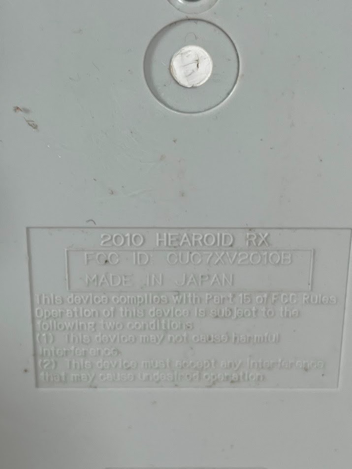 Vintage Hearoid Harold Omnibot Robot Japan Voice Command Module Tray