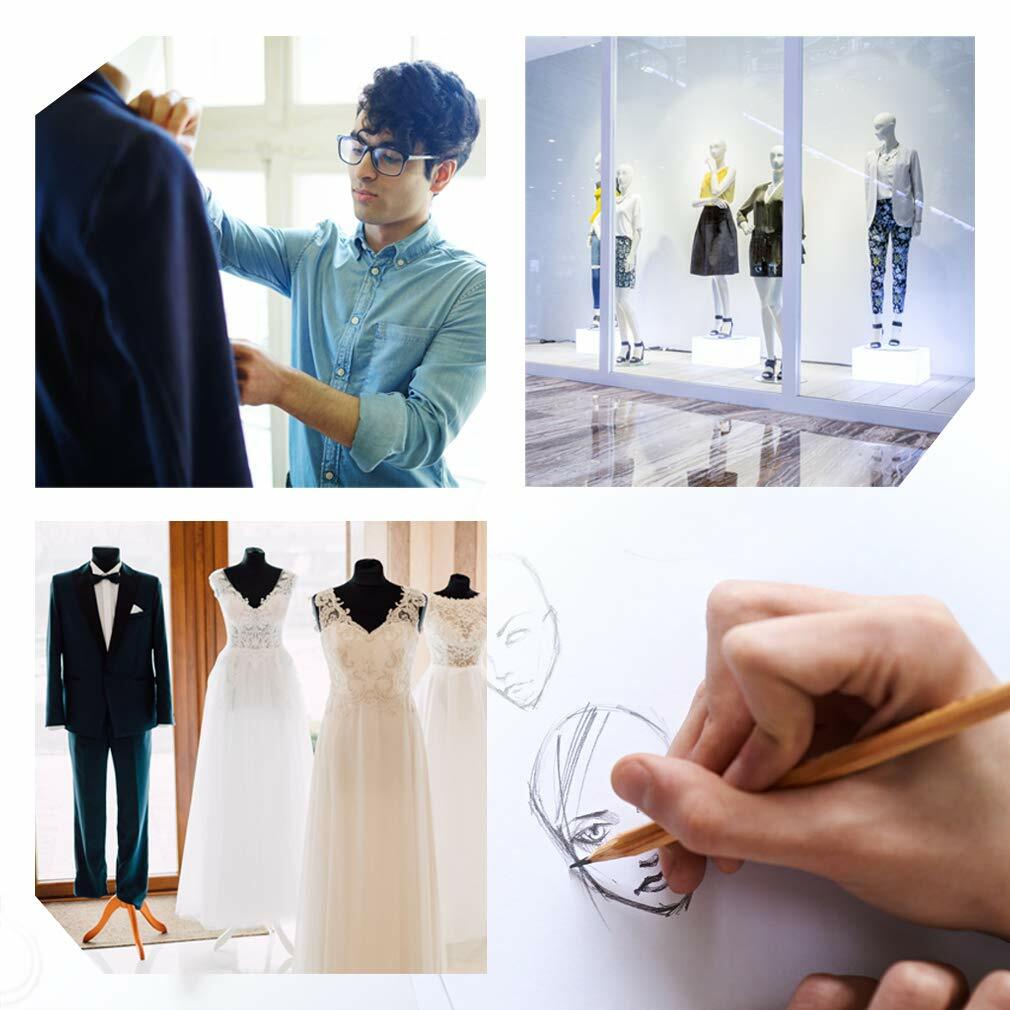 Male Full Body Realistic Mannequin Display Head Turns Dress Form With Base 73in