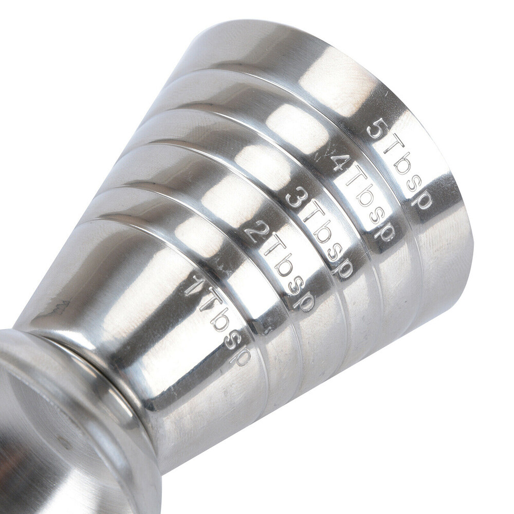75ml Metal Measure Cup Drink Shot Ounce Jigger Bar Mixed Cocktail Beaker NEW US