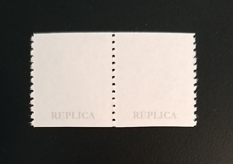 US Stamps SC# 318 1908 1c Benjamin Franklin Coil Pair Stamp Replica