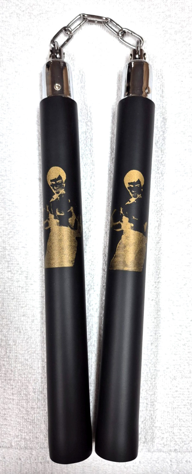 Foam Nunchucks for Martial Art Karate Training - Black 12"