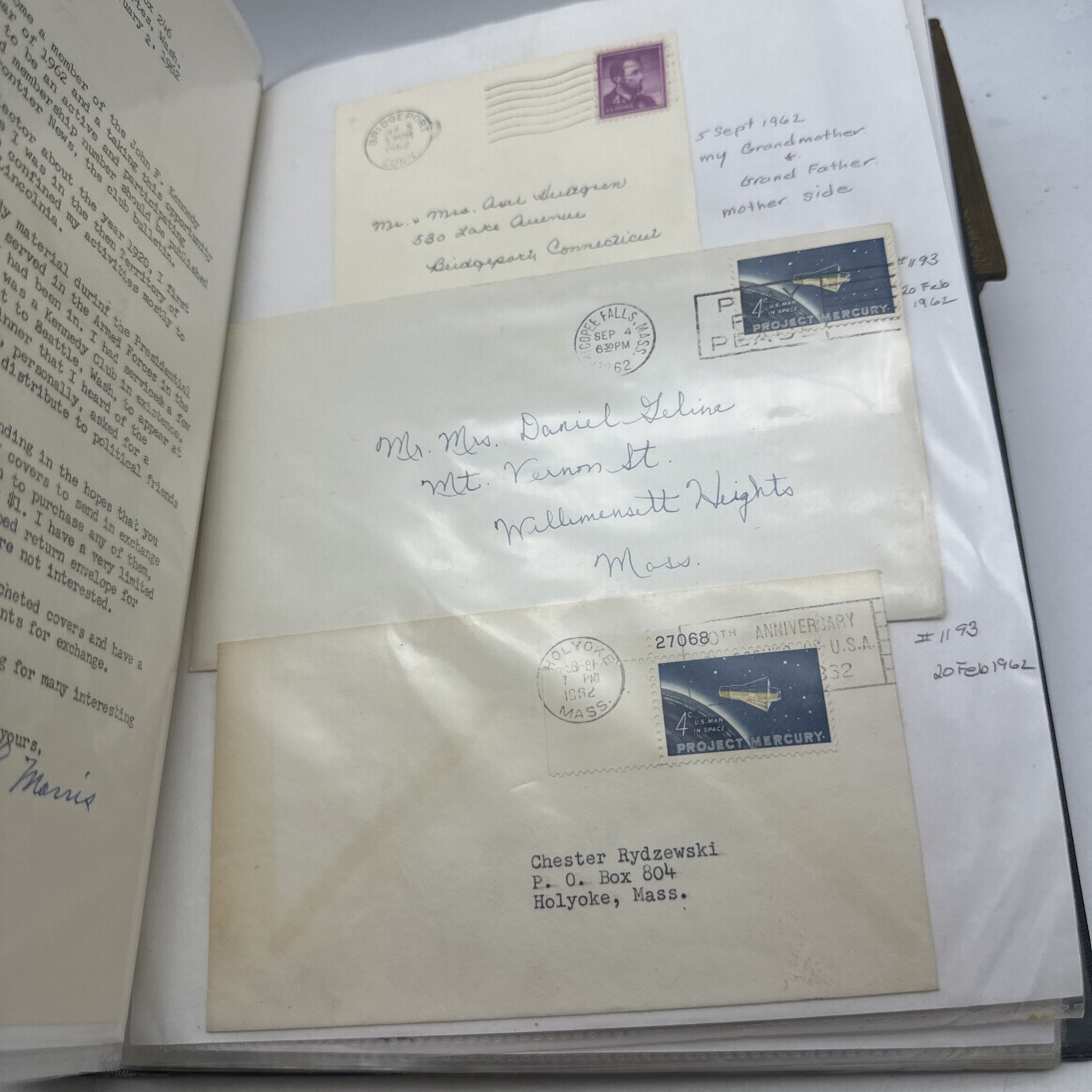 Vintage Stamp Covers Letters Lot 1960-1965 Postal History Collection (AA44)